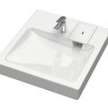 Раковина AQUADREAM "Марго" V58D1 сигн.бел, 500*546*88 + кронштейн (компл.2шт)+сифон